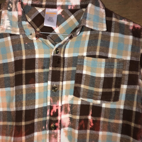Little kids dip dyed flannel - Picture 3 of 5
